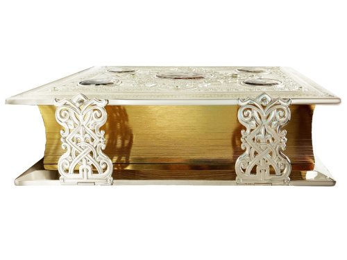 2.7.2173л-2 Евангелие напрестольное в серебрении фото 3