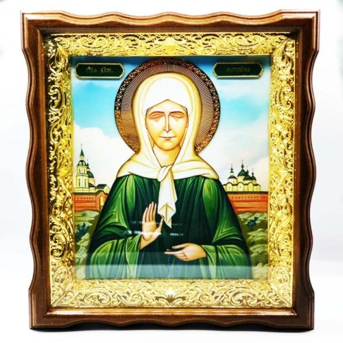 2.14.0207лпм-63 Настенная икона св.блж. Матрона Московсквая 2.14.0207лпм-63 Настенная икона св.блж. Матрона Московсквая