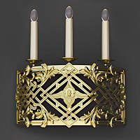 5.7.2976лм Бра церковное на 3 свечи