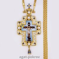 2.10.0426лпэ-2/64лп Крест наперсный в позолоте