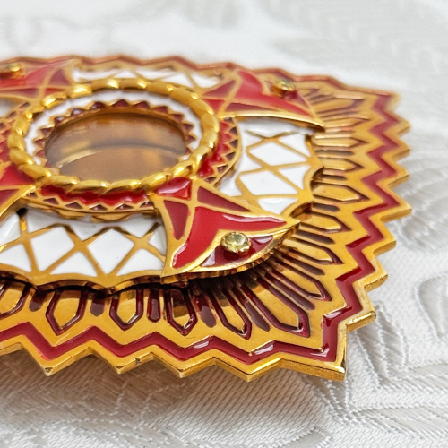 2.7.0404лп-М Мощевик латунный в позолоте фото 3 2.7.0404лп-М Мощевик латунный в позолоте фото 3