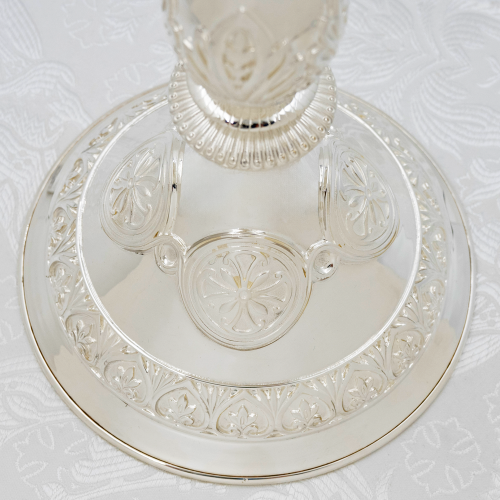 2.7.2653л Примикирий латунный с белыми камнями в серебрении фото 4 2.7.2653л Примикирий латунный с белыми камнями в серебрении фото 4