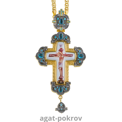 2.10.0331лпр-2/1лп Крест латунный в позолоте с цепью 2.10.0331лпр-2/1лп Крест латунный в позолоте с цепью