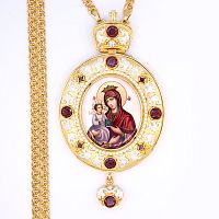 2.7.1696лп-2/1лп Панагия латунная в позолоте