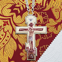 2.10.0403л-2/1л Крест наперсный в серебрении