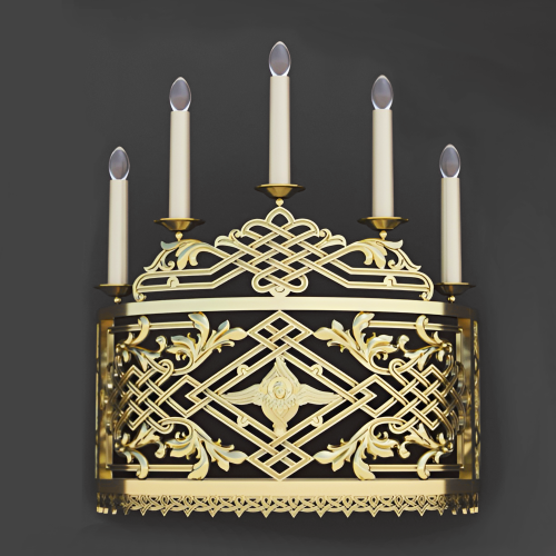 5.7.2977лм Бра церковное на 5 свечей 5.7.2977лм Бра церковное на 5 свечей