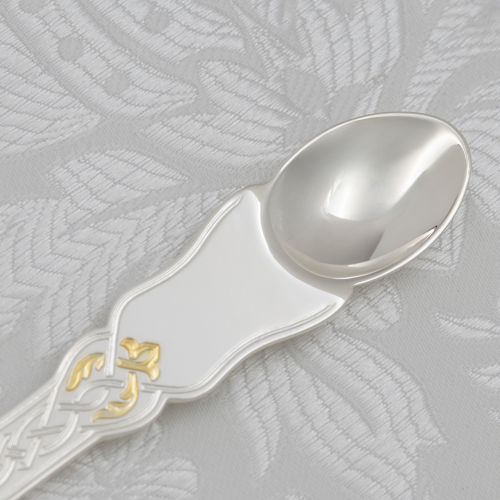 2.7.1815лф Лжица латунная в серебрении с фрагментарной позолотой фото 2 2.7.1815лф Лжица латунная в серебрении с фрагментарной позолотой фото 2