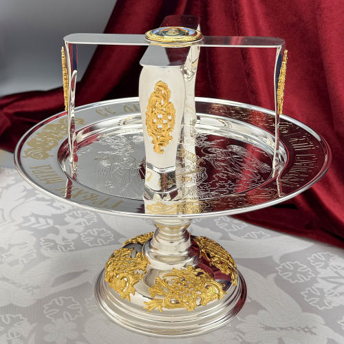 2.7.2761лф-2 Звездица в серебрении с фрагментарной позолотой фото 4