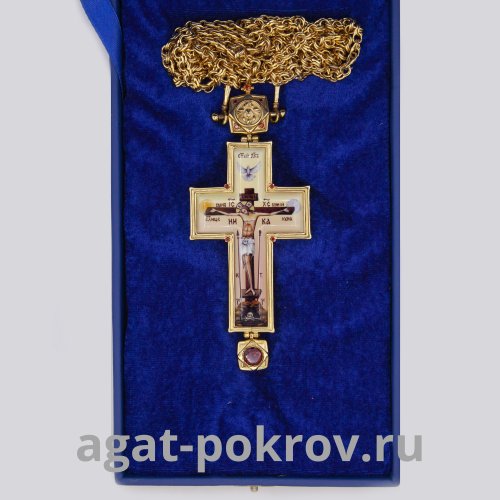 2.10.0398лп-2/64лп Крест наперсный в позолоте фото 2 2.10.0398лп-2/64лп Крест наперсный в позолоте фото 2