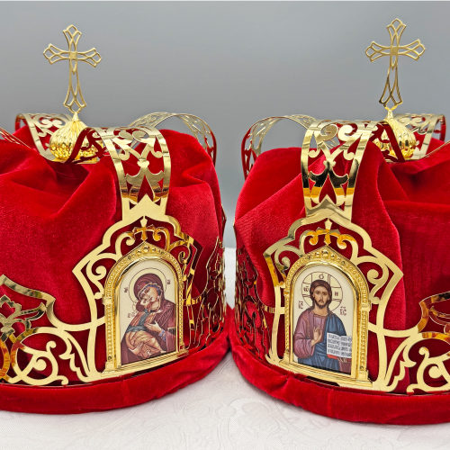 2.7.2839лп-2-К Венцы венчальные латунные в позолоте - комплект фото 10 2.7.2839лп-2-К Венцы венчальные латунные в позолоте - комплект фото 10