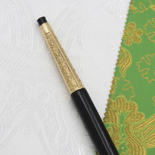 2.7.0722лп Посох латунный с красными камнями в позолоте фото 5