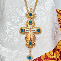 2.10.0151лп-2/1лп Крест латунный в позолоте