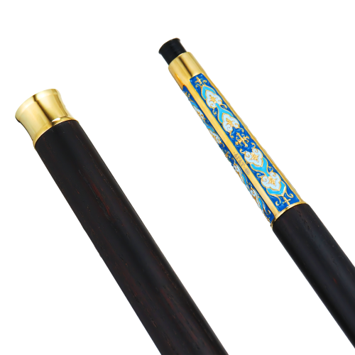 2.7.2002лп-М Посох латунный в позолоте со вставками фото 3