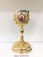 2.7.0894клп-18 Потир комбинированный на 1 л в позолоте