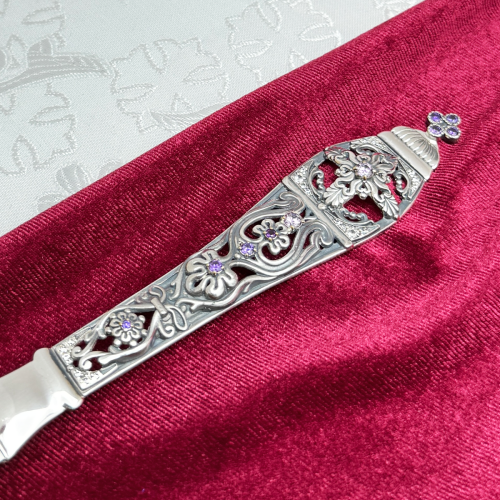 2.7.0712лр Лжица латунная в серебрении со вставками фото 5 2.7.0712лр Лжица латунная в серебрении со вставками фото 5